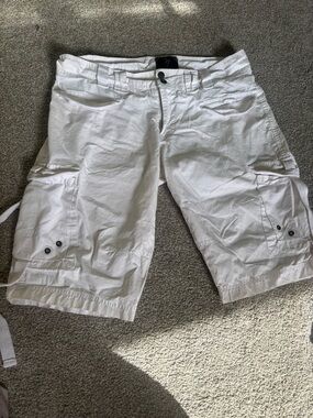 Women’s White Cargo Shorts - Casual Summer Style